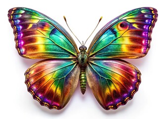 Fractal Butterfly, Drone Photography, Mathematical Patterns, Iridescent Wings, Wonder, Infinite Possibilities