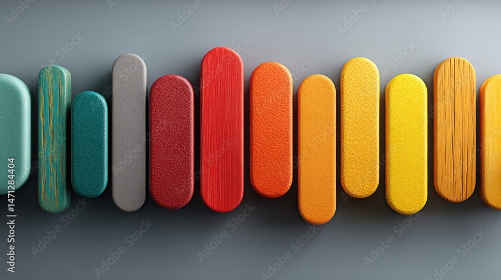 Poster comprehensive messaging direction guide icon concept representing voice structure and communication 
