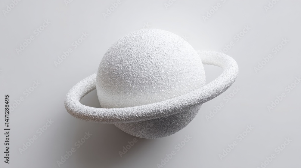 Aufkleber minimalistic orbit icon concept illustrating a satellite strategy in a clear and simple design for b
