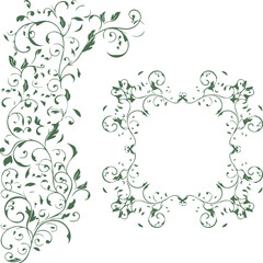 Beautiful flower art and mandala vector design