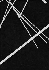 Delicate collage of translucent papers, tape, and white textures over black fabric. Balanced and artistic layout for creative editorial backgrounds.