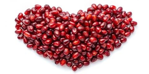 Garnet Grains Heart Pomegranate Seeds Low Light Photography
