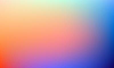 glowing red, blue, and orange gradient background.