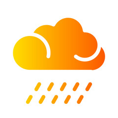 rainy gradient icon