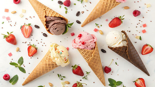 verity ice cream in cones
