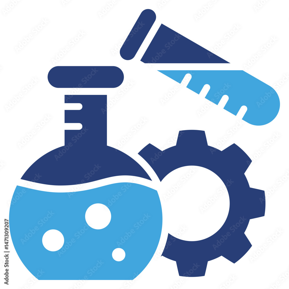 Aufkleber experiment two color icon