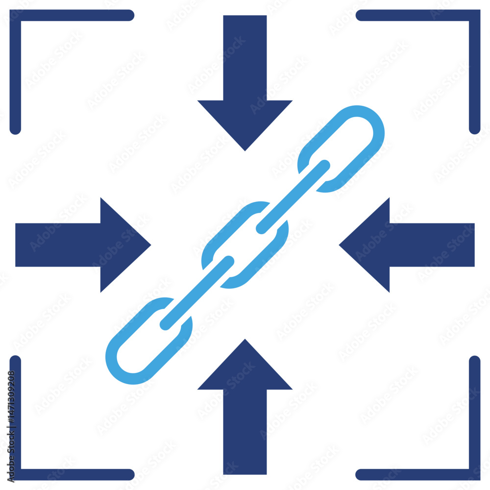 Poster constraint two color icon