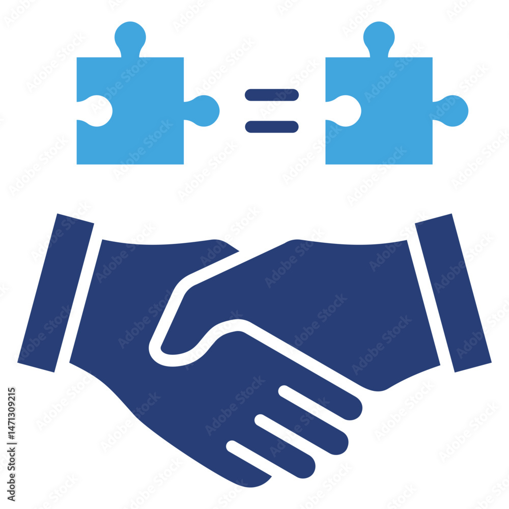 Poster matching two color icon