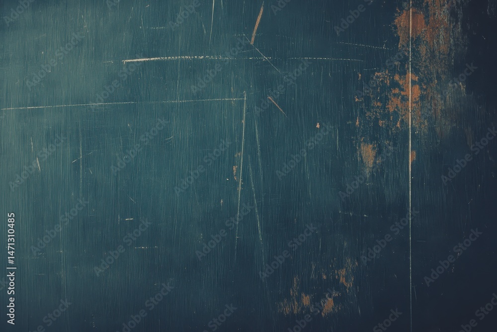 Poster Dark Blue Wood Texture Background Close Up Showing Scratches and Wear Patterns for Abstract Design and Grunge Effect Vintage Look