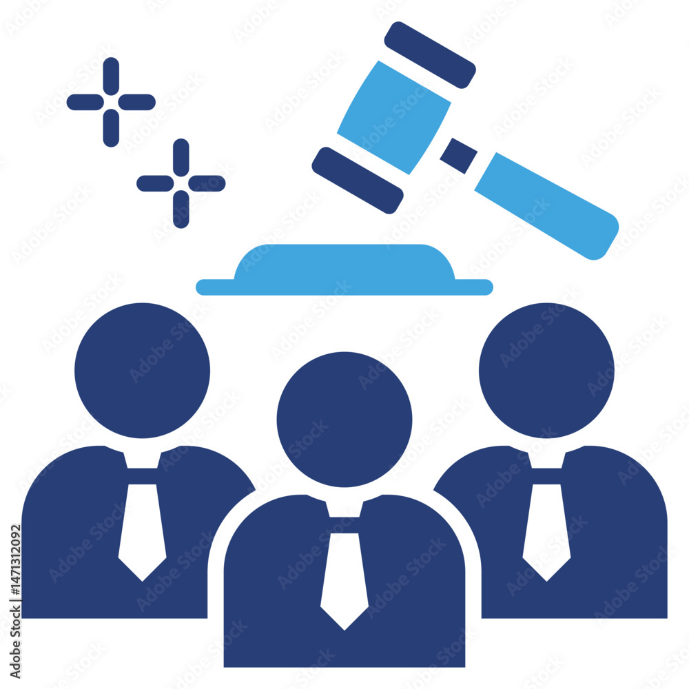 Poster representation two color icon