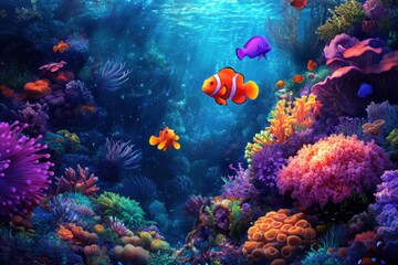 Stunning Underwater Coral Reefscape