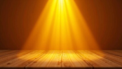 Warm light spotlighting indoor scene diagram