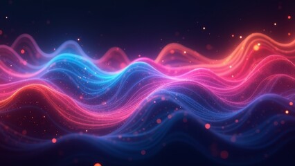 Colorful flowing light art image