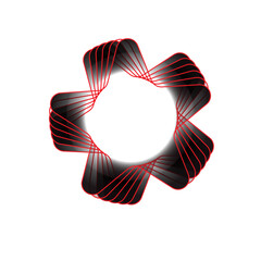 Fototapeta premium 3d render of a red and yellow heart symbol