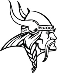 Viking Warrior Vector Art, Nordic Mythology Vector