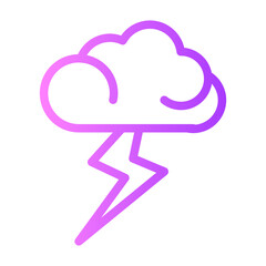 lightning gradient icon