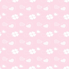 Heart Pattern Background, Romantic Love Design, Valentine’s Day, Cute Pink Hearts