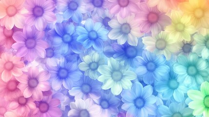Colorful flower pattern