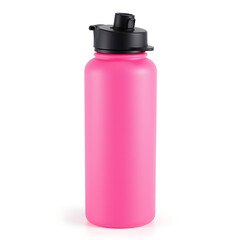 neon_pink_sport_water_bottle_with_black_flip-top_lid_isolated_on_white