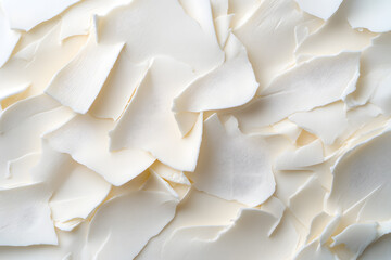 Obraz premium Close-up of sliced white cheese isolated on background