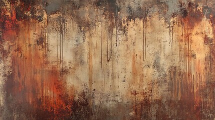 Grunge texture plain background rusty brown corroded and aged with streaks