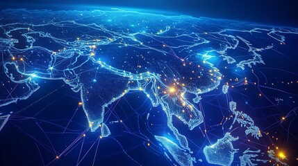Global Network Asia s Digital Connectivity Illuminated Cities Technological Advancement