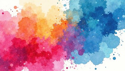 Obraz premium Abstract watercolor wash background for t-shirt design Perfect for apparel, fashion, and textile projects , textile, illustration, brushstrokes