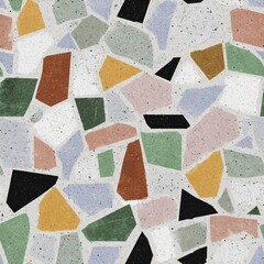 terrazzo floor old texture or polished stone for background