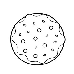 vector illustration of an cookie