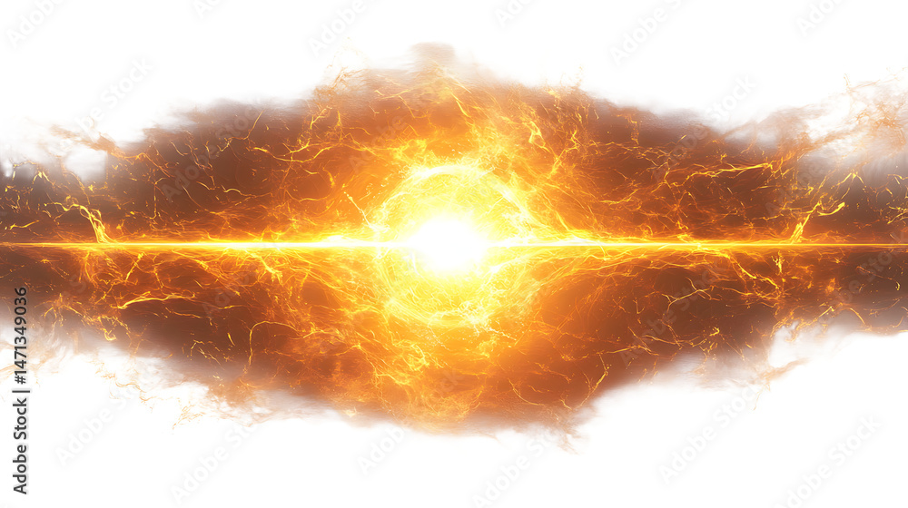 Poster a dazzling explosion of light and energy captured in an abstract visual phenomenon