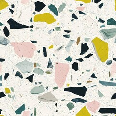 Fototapeta premium terrazzo floor old texture or polished stone for background