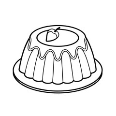 vector illustration of a cake