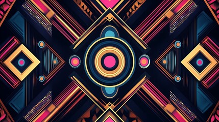 Obraz premium Abstract Geometric Art Design. (28)