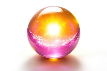 Crystal sphere, radiant sun