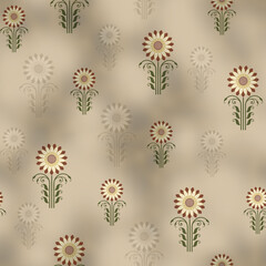 digital paisley multicolor  pattern background