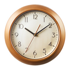 wall clock isolated on white