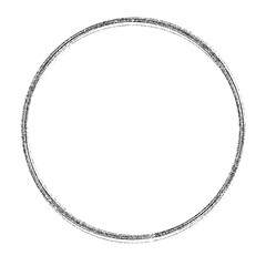 Elegant black circle frame.