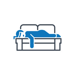 Hospital Patient Bed Icon