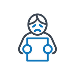 Distressed Work Icon