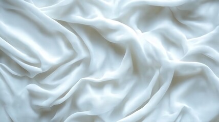 Obraz premium Textured White Fabric with Soft Folds and Subtle Light Variations