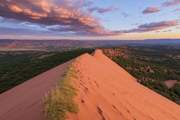 Desert dune at sunset