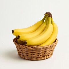 bunch of bananas in a basket
