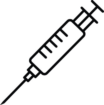 Medical Syringe Vector Illustration Clean and Detailed Design