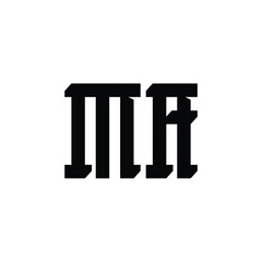 MA monogram logo design letter text name symbol monochrome logotype alphabet character simple logo