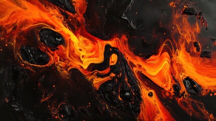 Abstract Lava Flow