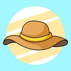 brown hat illustration