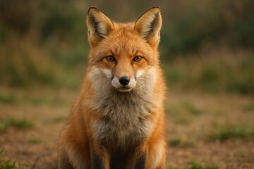 Fototapeta premium Majestic fox in nature.