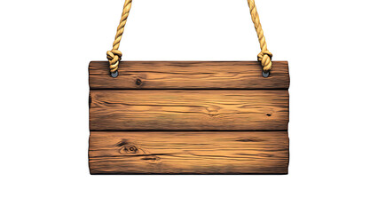 wooden sign board hanging from rope