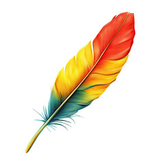 Vibrant Feather Illustration (3)