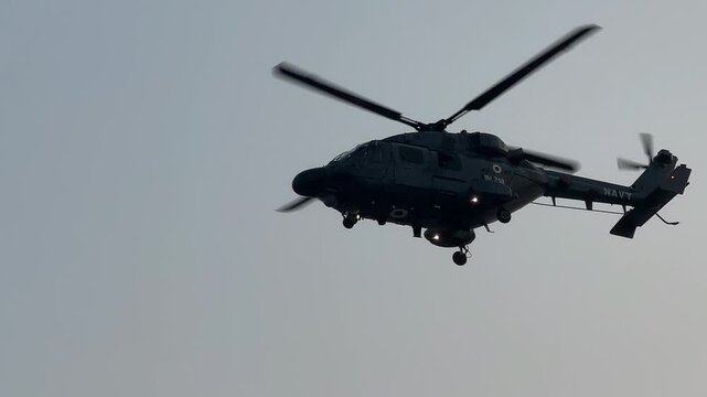 MH-60R SEAHAWK Helicopter Indian navy helicopters doing patrolling.